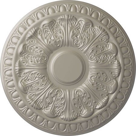 Ekena Millwork Colton Ceiling Medallion (Fits Canopies up to 4 3/4"), Hand-Painted Pearl White, 15 3/4"OD x 1 1/2"P CM15CNPWS